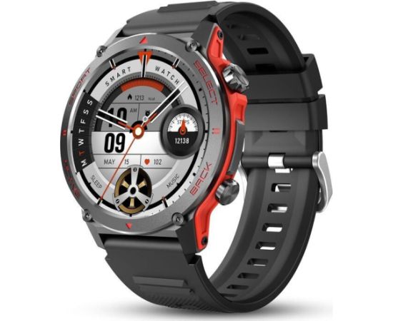 iWear   Z136 Zinc Sport BT Call Smart Watch 1.43'' Amoled Display Heart Rate and Oxygen Monitor Black