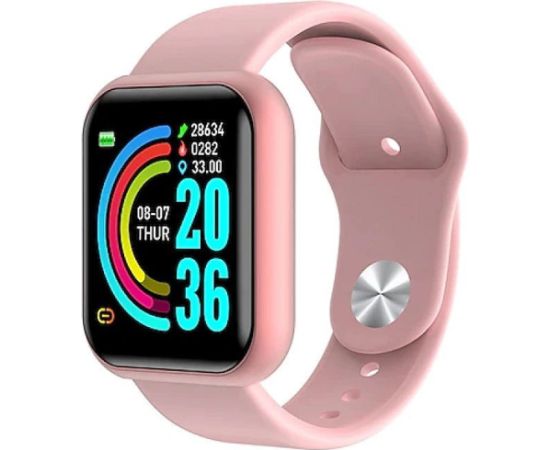 iWear   M8 Smart&Fit Watch with Full Touch 1.3'' IPS Media control / HR / Blood pressure / Social Pink