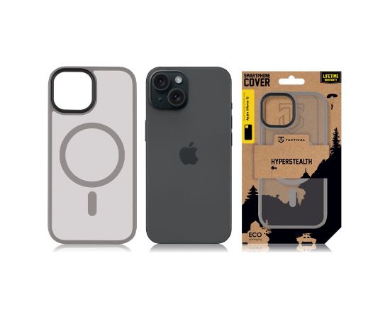 Tactical MagForce Hyperstealth Cover for iPhone 15 Light Grey