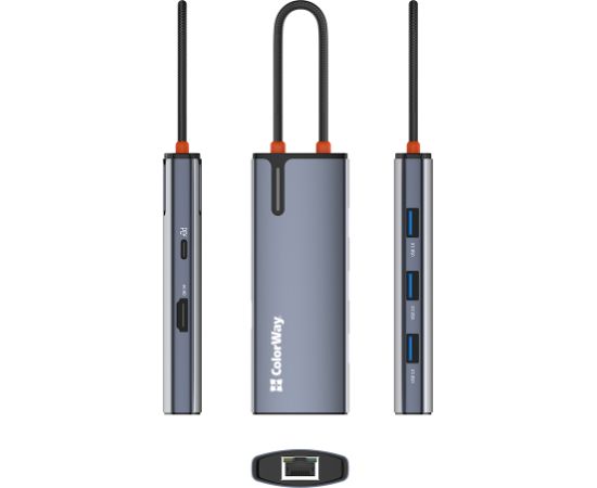 ColorWay 6-in-1 Docking Station CW-HUB02 100 W