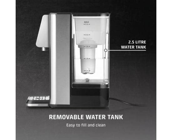 Caso Turbo hot water dispenser HW 630 Water Dispenser 2600 W 2.5 L Plastic/Stainless Steel Black/Stainless Steel