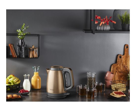 TEFAL Coppertinto Kettle KI280G10 Electric 2400 W 1.7 L Stainless steel 360° rotational base Copper/Black