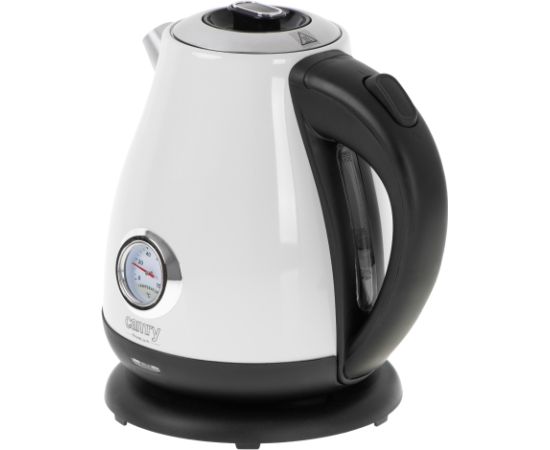 Camry Kettle with a thermometer CR 1344 Electric 2200 W 1.7 L Stainless steel 360° rotational base White