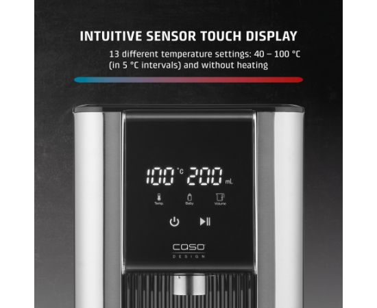 Caso Turbo hot water dispenser HW 620 Water Dispenser 2600 W 2.5 L Plastic/Stainless Steel Black/Stainless Steel