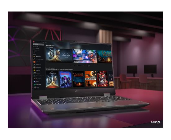 Lenovo LOQ 15ARP9 Luna Grey 15.6 " IPS FHD 1920 x 1080 pixels Anti-glare AMD Ryzen 7 7435HS 24 GB SO-DIMM DDR5 Solid-state drive capacity 1000 GB NVIDIA GeForce RTX 4050 GDDR6 6 GB Windows 11 Home 802.11ax Bluetooth version 5.2 Keyboard language English K