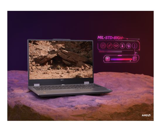 Lenovo LOQ 15ARP9 Luna Grey 15.6 " IPS FHD 1920 x 1080 pixels Anti-glare AMD Ryzen 7 7435HS 24 GB SO-DIMM DDR5 Solid-state drive capacity 1000 GB NVIDIA GeForce RTX 4050 GDDR6 6 GB Windows 11 Home 802.11ax Bluetooth version 5.2 Keyboard language English K