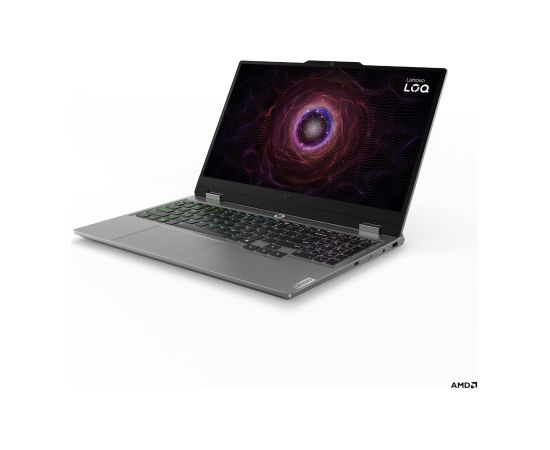 Lenovo LOQ 15ARP9 Luna Grey 15.6 " IPS FHD 1920 x 1080 pixels Anti-glare AMD Ryzen 7 7435HS 24 GB SO-DIMM DDR5 Solid-state drive capacity 512 GB NVIDIA GeForce RTX 4050 GDDR6 6 GB Windows 11 Home 802.11ax Bluetooth version 5.2 Keyboard language Nordic Key
