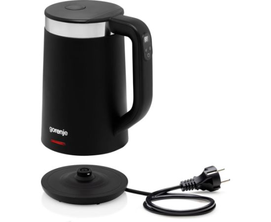 Gorenje Kettle K17TRDW Electric 2200 W 1.7 L Plastic/Metal 360° rotational base Black