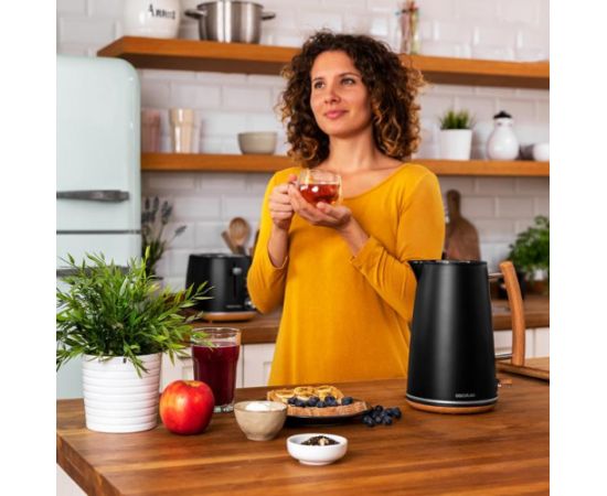 Cecotec Kettle ThermoSense 400 Electric 3000 W 1.7 L Stainless steel/BPA 360° rotational base Black Woody