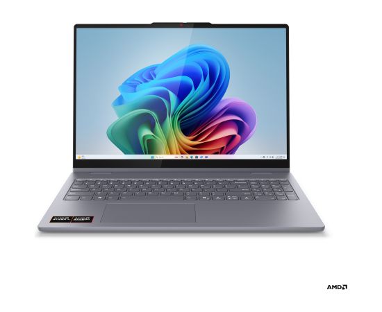 Lenovo IdeaPad 5 2-in-1 16AKP10 Luna Grey 16 " IPS Touchscreen WUXGA 1920 x 1200 pixels Glossy AMD Ryzen AI 5 340 16 GB Soldered LPDDR5x Solid-state drive capacity 512 GB AMD Radeon 840M Graphics Windows 11 Home 802.11ax Bluetooth version 5.3 Keyboard lan