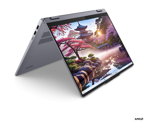 Lenovo IdeaPad 5 2-in-1 16AKP10 Luna Grey 16 " IPS Touchscreen WUXGA 1920 x 1200 pixels Glossy AMD Ryzen AI 5 340 16 GB Soldered LPDDR5x Solid-state drive capacity 512 GB AMD Radeon 840M Graphics Windows 11 Home 802.11ax Bluetooth version 5.3 Keyboard lan