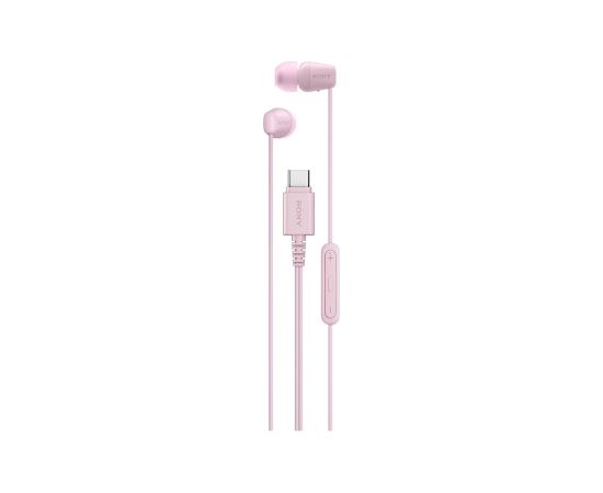 Sony IER‑EX15C USB‑C Wired Earbuds with Mic, Pink Sony