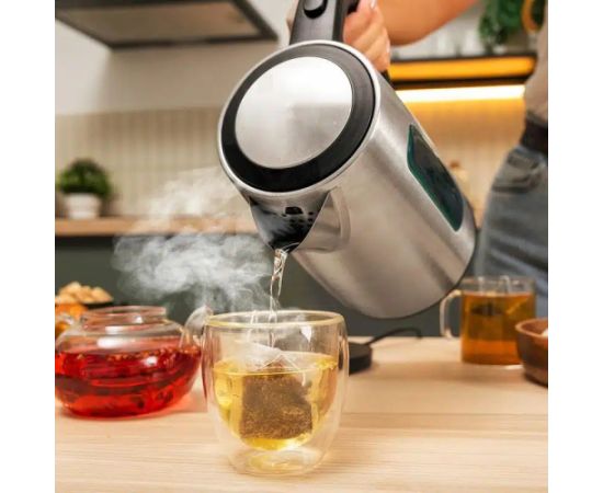Cecotec Kettle Thermosense 210 Steel Electric 2200 W 1.7 L Stainless steel 360° rotational base Black/Stainless steel