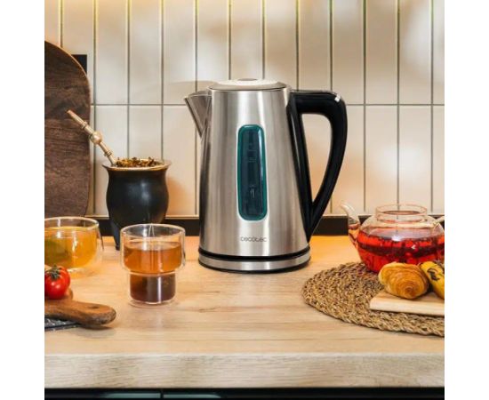 Cecotec Kettle Thermosense 210 Steel Electric 2200 W 1.7 L Stainless steel 360° rotational base Black/Stainless steel