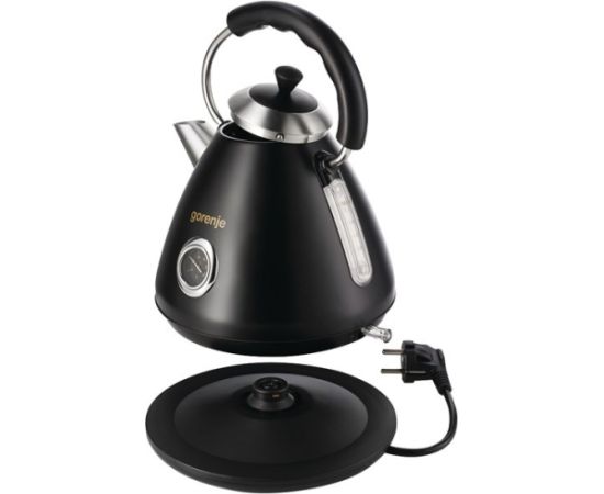 Gorenje Kettle K17CLBK Electric 2200 W 1.7 L Plastic and metal 360° rotational base Black