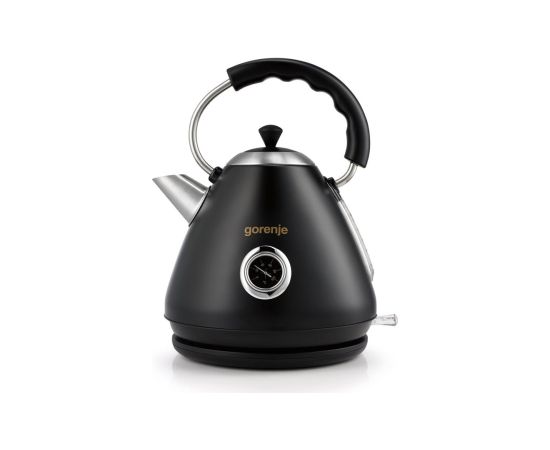 Gorenje Kettle K17CLBK Electric 2200 W 1.7 L Plastic and metal 360° rotational base Black