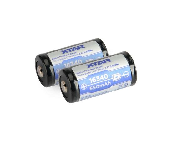 Xtar Battery 16340/R-CR123 3,7V Li-ion 650 mAh with protection