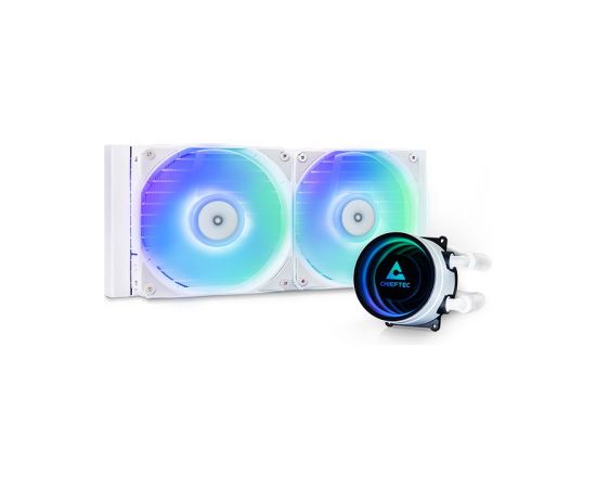 Chieftec ICEBERG 240-RGB-W Computer case All-in-one liquid cooler 12 cm White