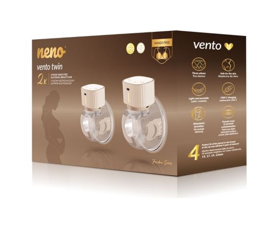 Neno VENTO TWIN Three-Phase, Cordless Electronic Breast Pump