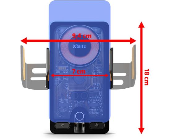 Xblitz Esperanza EMH133 Car holder for phones/tablets black