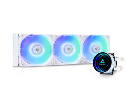 Chieftec CLC-360-RGB-W computer cooling system Computer case All-in-one liquid cooler 12 cm White