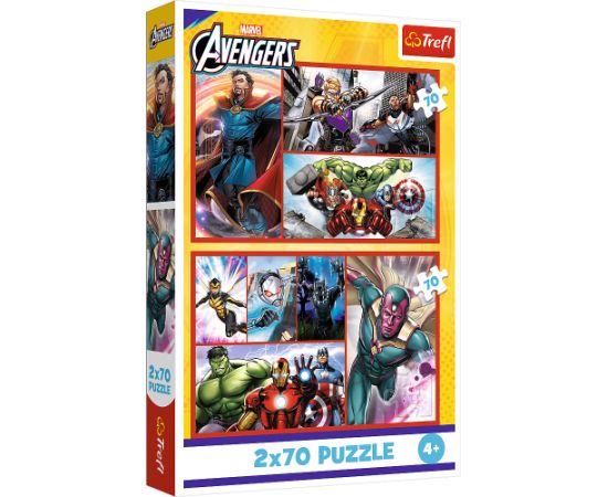 TREFL AVENGERS Pužļu komplekts, 2x70 gab.