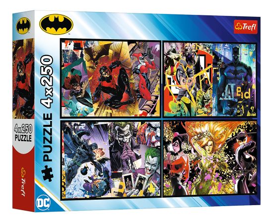 TREFL BATMAN Pužļu komplekts 4x250 gab.