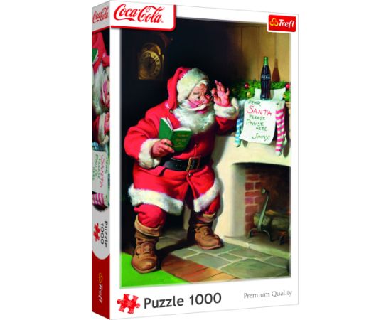 TREFL Puzle Coca-Cola: Santa by the fireplace 1000 gab.