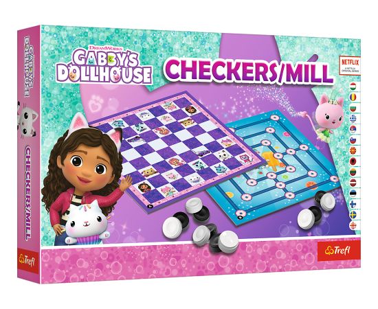 TREFL GABBY´S DOLLHOUSE Настольная игра Шашки & Мельница