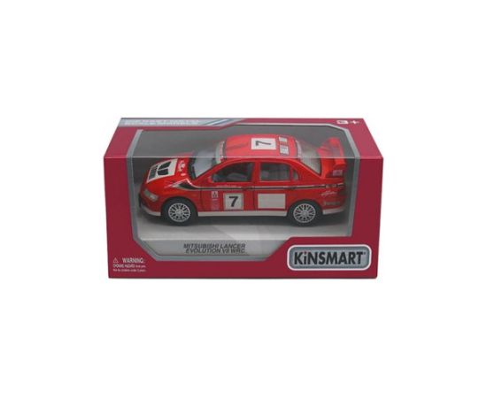 Kinsmart Metāla mašīnas modelis Mitsubishi Lancer Evolution VII WRC kastē 1:36 KT5048W