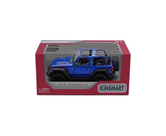 Kinsmart Металлическая моделька машинка 2018 Jeep Wrangler (Open Top) в коробке 1:34 KT412WA