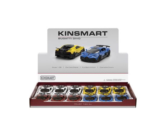 Kinsmart Металлическая авто моделька Bugatti Divo 1:38 KT5442