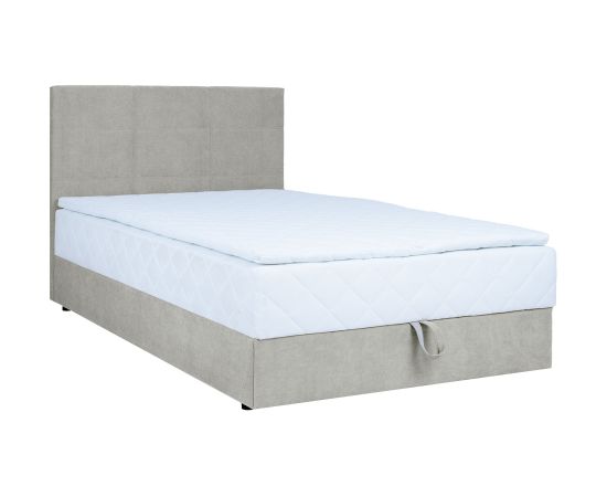 Continental bed LEVI 140x200cm, with mattress, dark beige