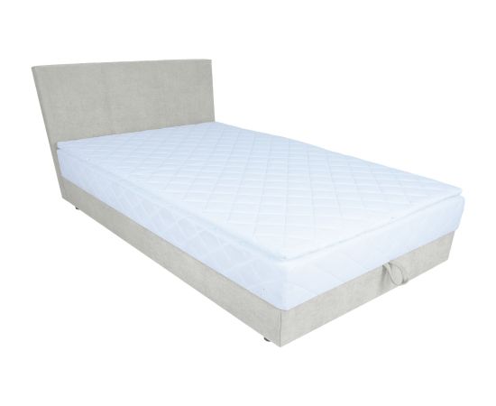 Continental bed LEVI 140x200cm, with mattress, dark beige