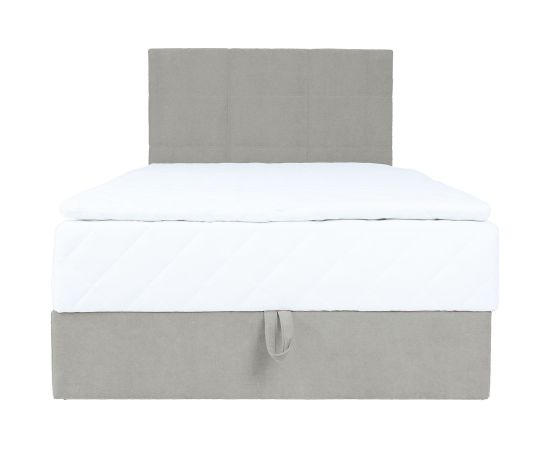 Continental bed LEVI 120x200cm, with mattress, dark beige