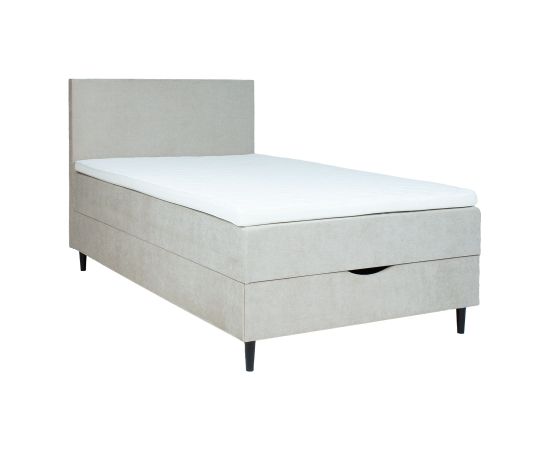 Continental bed LAARA 120x200cm, dark beige