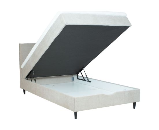 Continental bed LAARA 120x200cm, dark beige