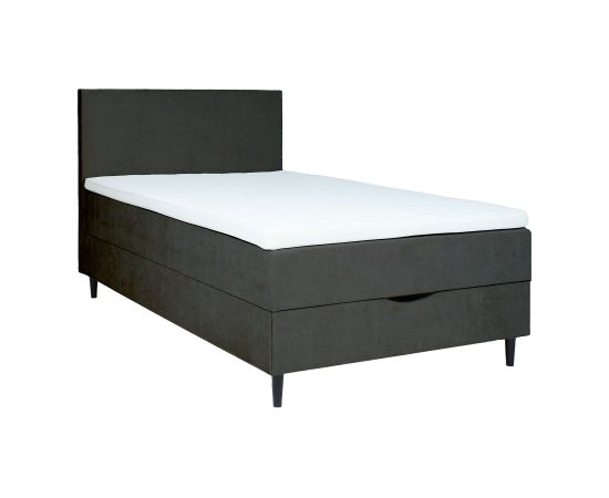 Continental bed LAARA 120x200cm, dark grey
