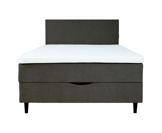 Continental bed LAARA 120x200cm, dark grey
