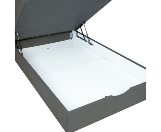 Continental bed LAARA 120x200cm, dark grey