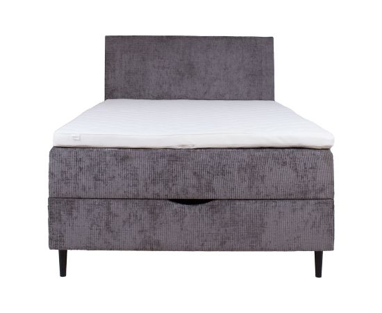 Continental bed LAARA 120x200cm, graphite