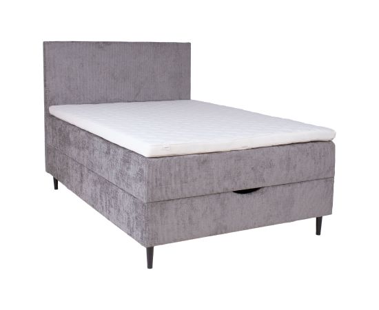Continental bed LAARA 120x200cm, grey