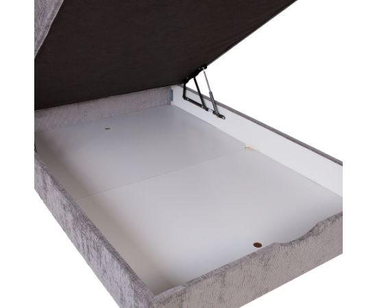 Continental bed LAARA 120x200cm, grey