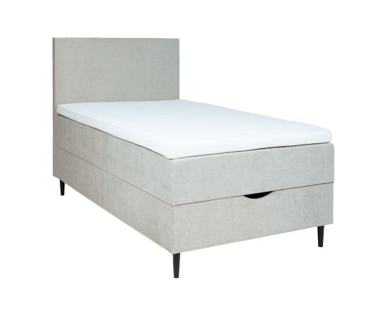 Continental bed LAARA 90x200cm, dark beige