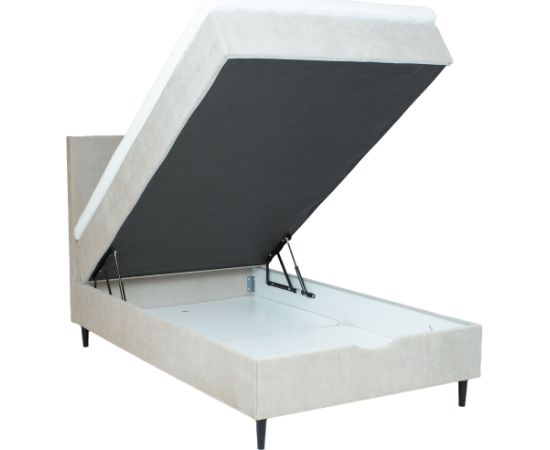 Continental bed LAARA 90x200cm, dark beige