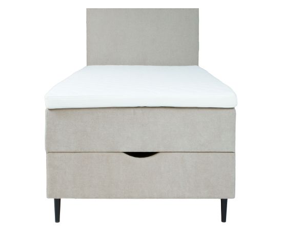 Continental bed LAARA 90x200cm, dark beige