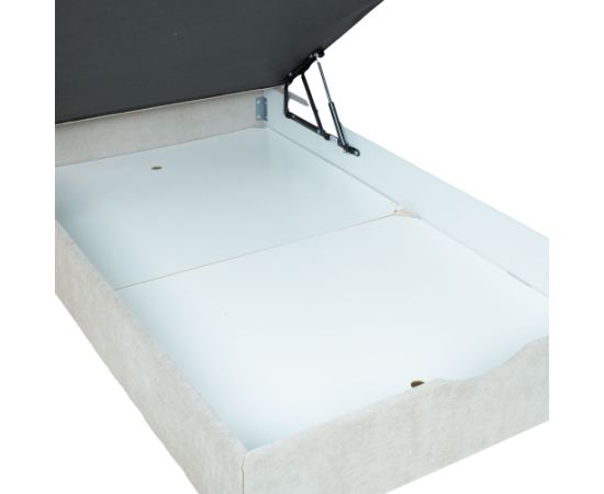 Continental bed LAARA 90x200cm, dark beige