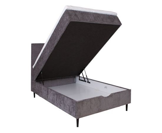Continental bed LAARA 90x200cm, graphite