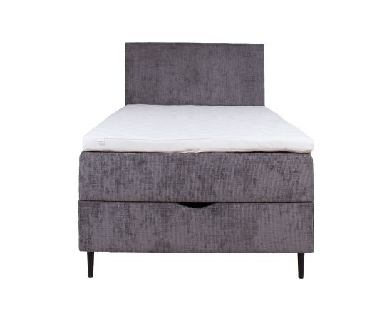 Continental bed LAARA 90x200cm, graphite