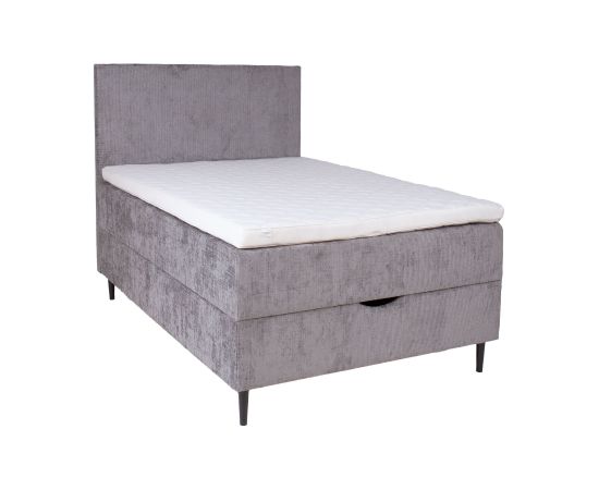 Continental bed LAARA 90x200cm, grey